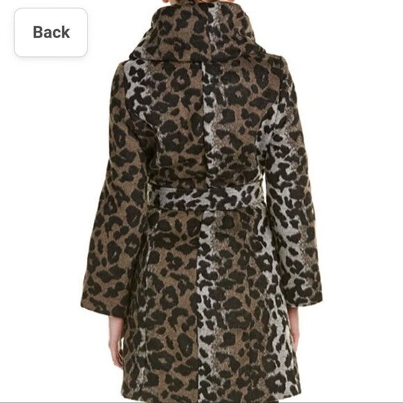 Tahari Marla Leopard Wrap Wool Blend Jacket/Coat S - Picture 7 of 10